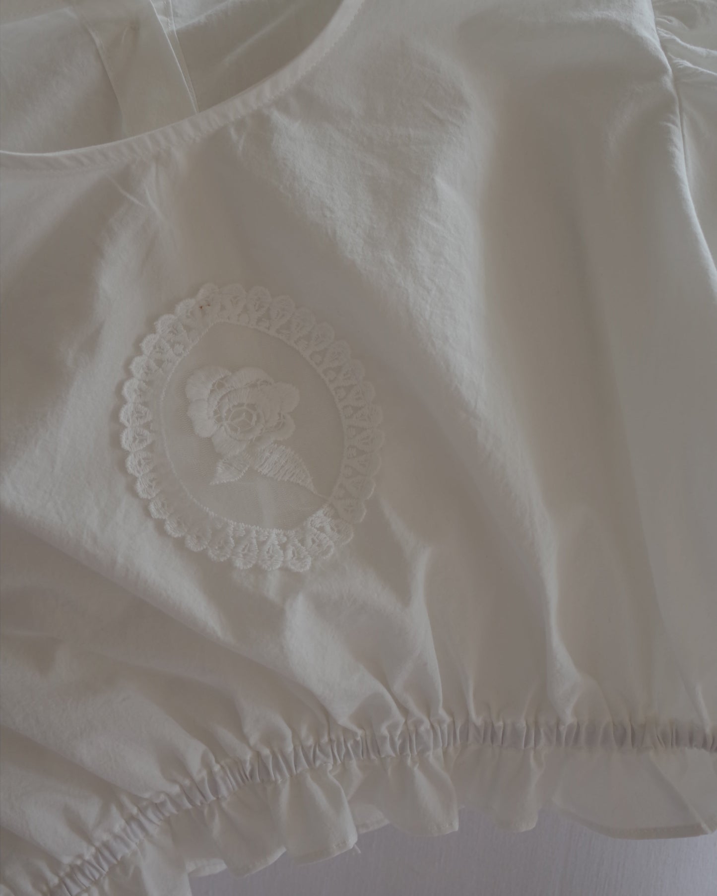 Rose Lace Blouse / White