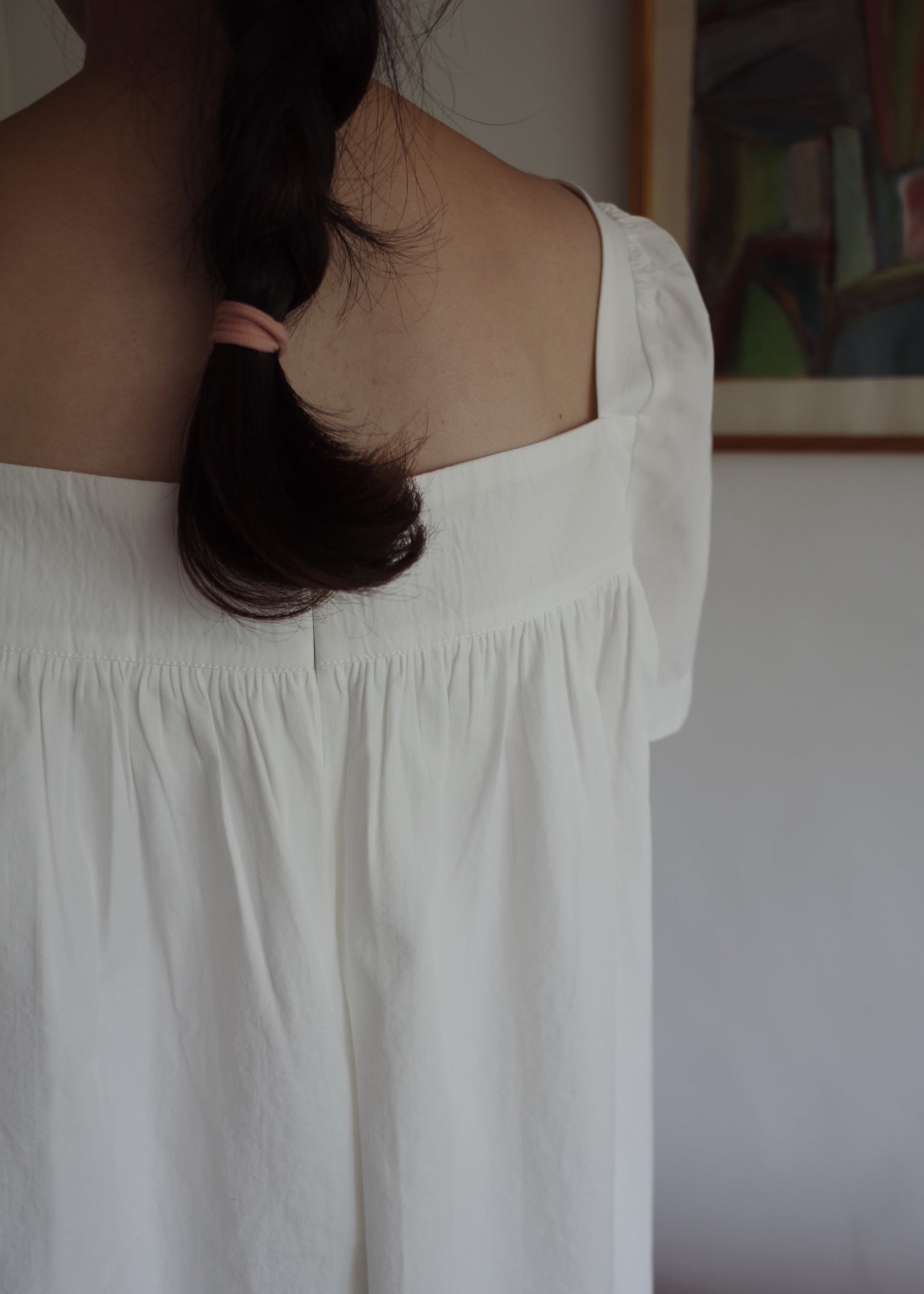 Rose Lace Dress / White