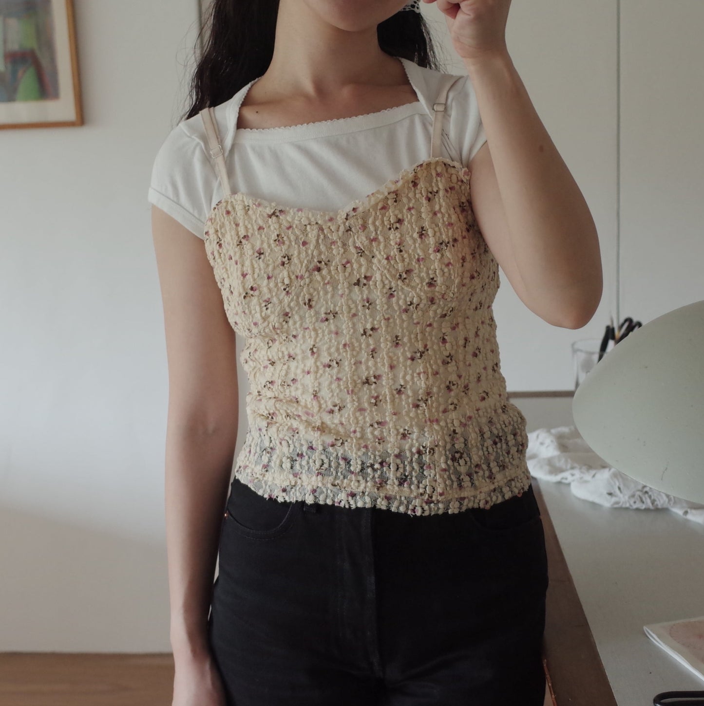 Petite Flower Lace Camisole