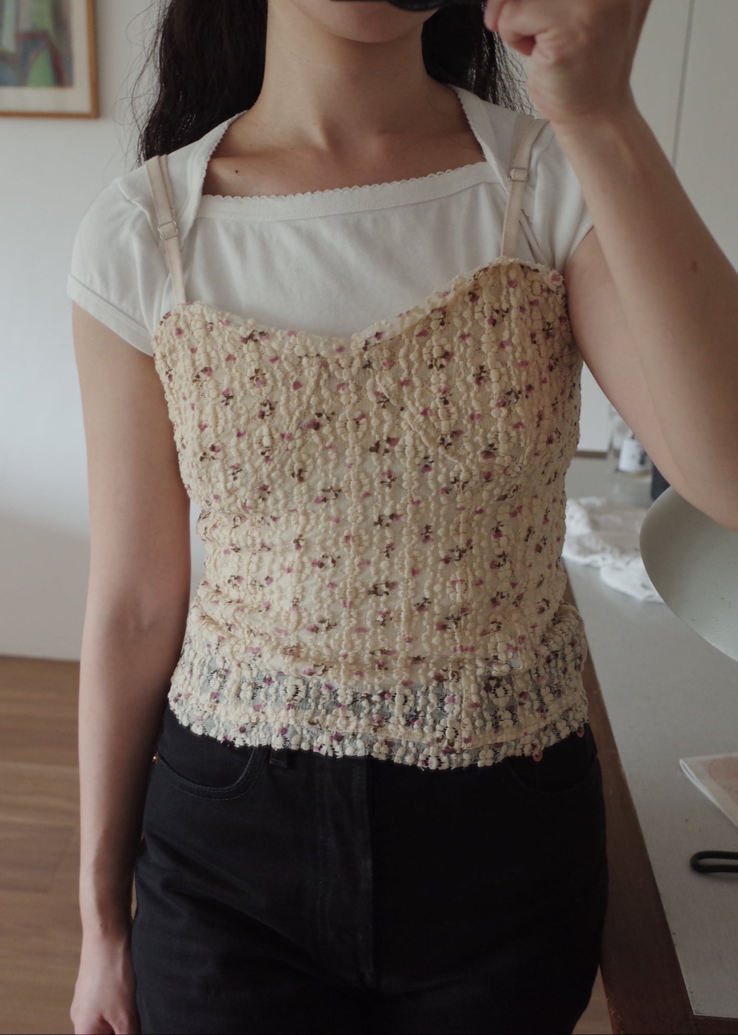 Petite Flower Lace Camisole
