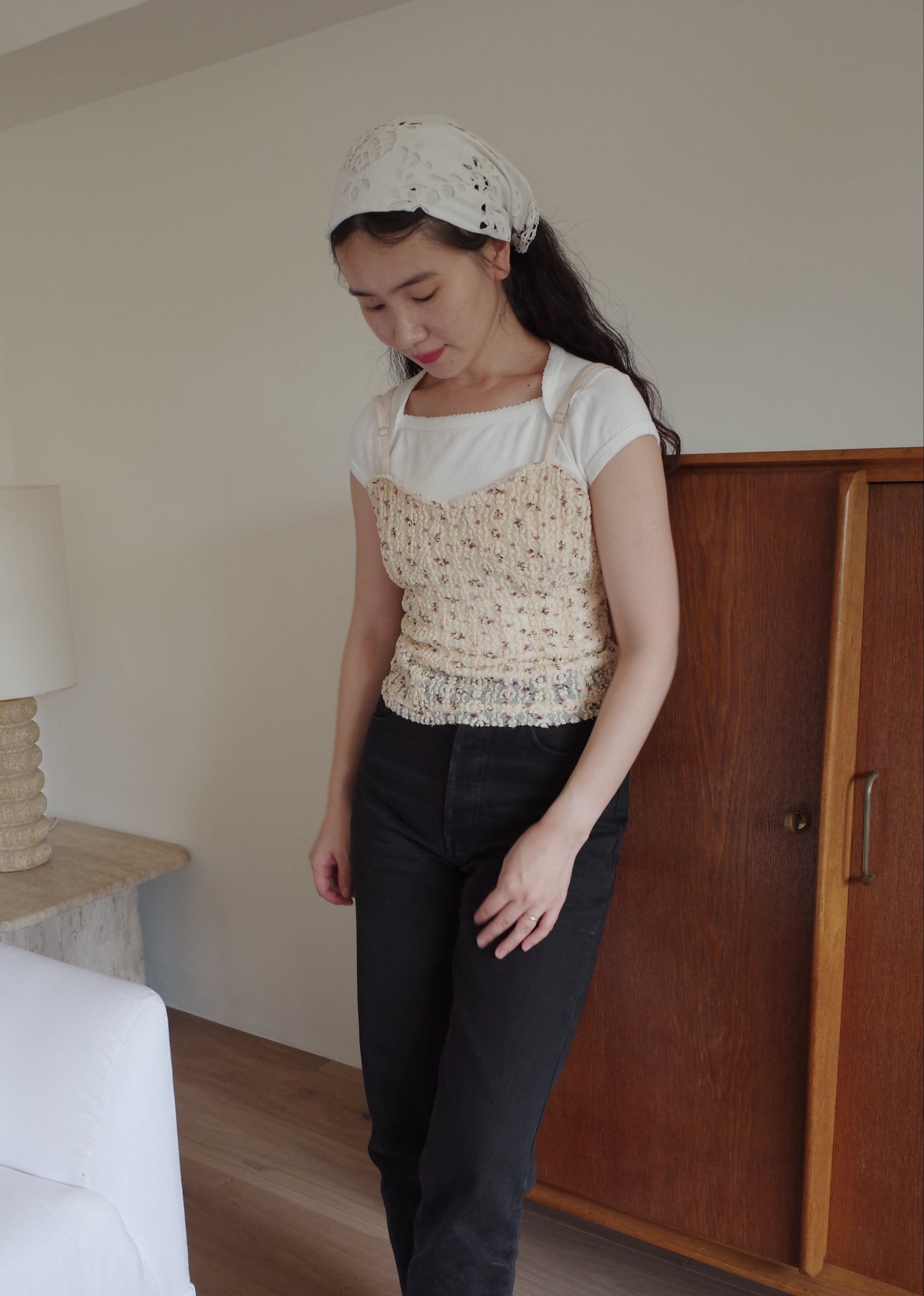 Petite Flower Lace Camisole