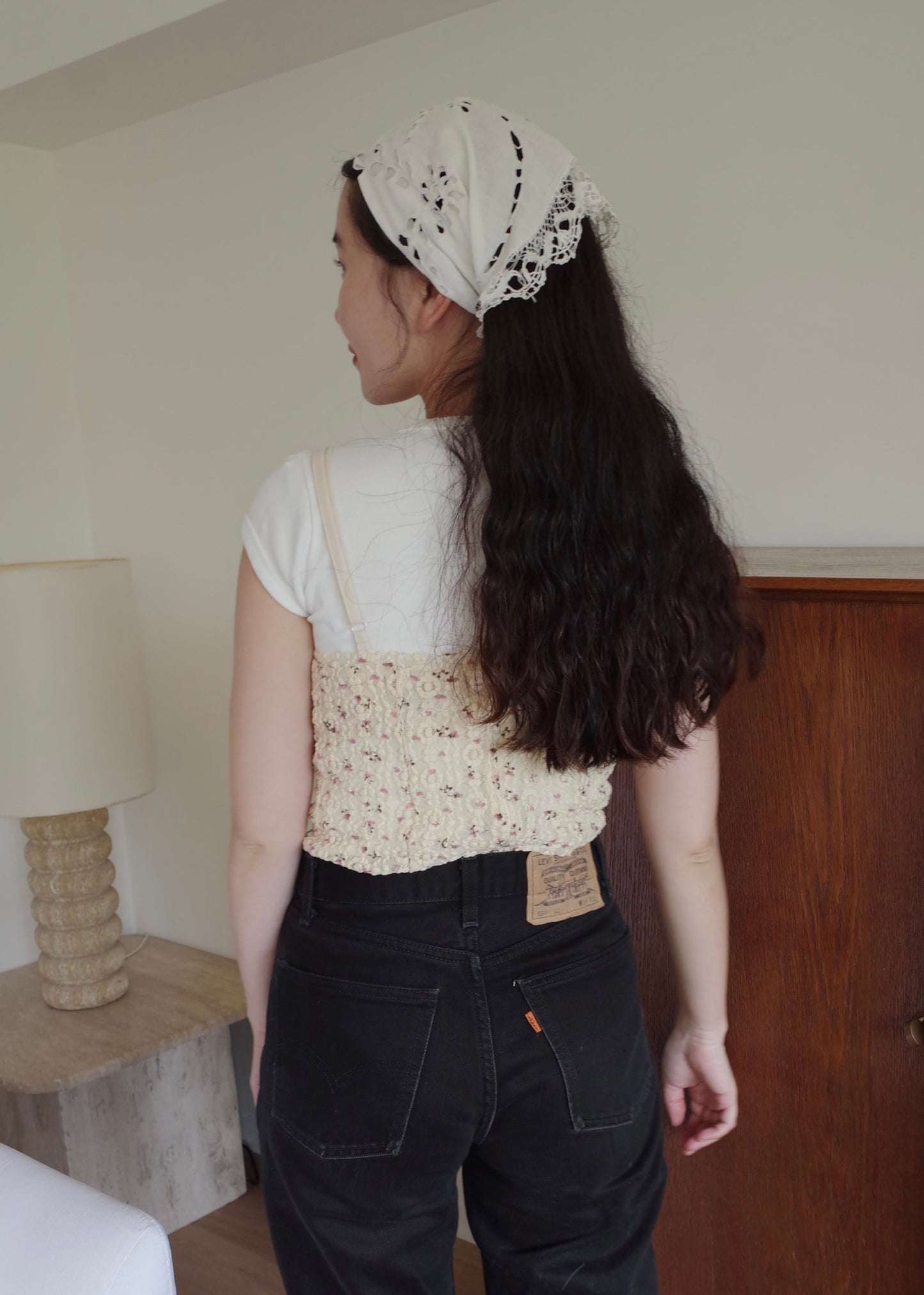 Petite Flower Lace Camisole